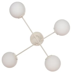 Plafonieră aplicată MOON 4xE27/15W/230V crem