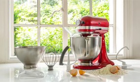 Mixer planetar Kitchenaid Artisan Elegance 5KSM175PSECA, 300 W, 4,8 l, Direct drive, 10 viteze, Candy Apple