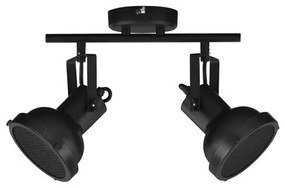 Lustra aplicata metalica design retro RUVI 2 negru