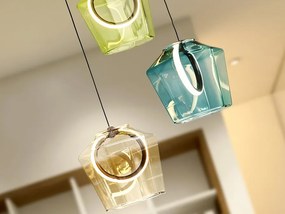 Lustra cu 3 pendule LED design decorativ Ingrid 3L color