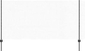 vidaXL Gard cu Stâlp Gri 1,2 x 50 m Oțel și PVC