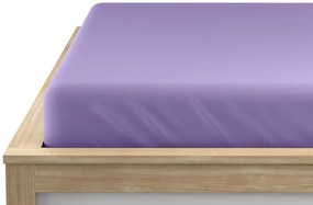 Cearsaf Jersey EXCLUSIVE cu elastic 180 x 200 cm mov deschis