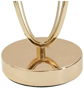 Lampadar cu o construcție aurie Mauro Ferretti Glam Flush, alb