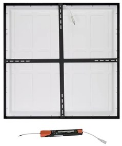 Plafonieră LED pentru baie FRAME LED/40W/230V 60x60 cm IP44 negru Brilagi
