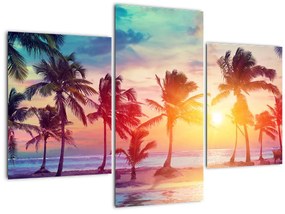 Tablou - Apus de soare tropical (90x60 cm)