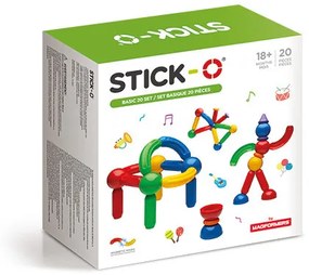 Joc cu magneti Stick-O, Set de baza cu 20 piese