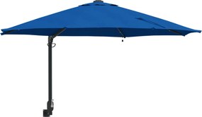 vidaXL Parasol de Grădină Manual Albastru azur 248 x 248 x 148 cm