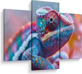 Tablou - Cameleon colorat (90x60 cm)