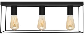 Plafonieră FINN 3xE27/15W/230V negru
