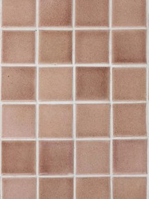 Masuta laterala, din metal si ceramica, pink Algarve