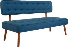 Banca 558ZEN1245, albastru, lemn/poliester, 140x64x78 cm