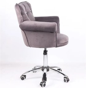 HR804CK Scaun Grafit din Catifea