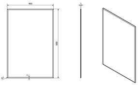 Oglindă Sapho ACCORD 40 x 60 cm