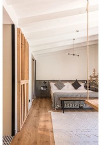 Covor alb lavabil/țesut manual din bumbac 140x200 cm Tribu Natural – Lorena Canals