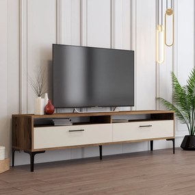 Masă TV/Dulap Irma 2 (Nuc + Crem). 1088903