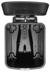 Coș cu pedală Brabantia StepUp 1008479, 16 L, Materiale ecologice, Deschidere mare, Gri închis