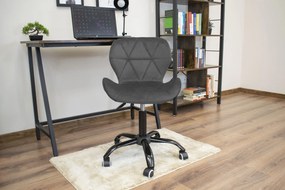 OFERTA Scaun de birou gri NOTO VELVET II. calitate