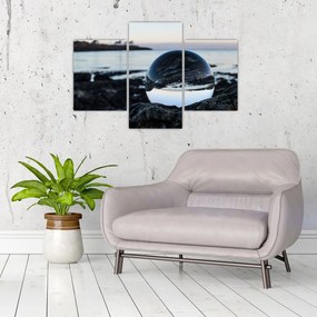 Tablou - Bile de sticlă pe piatră (90x60 cm)