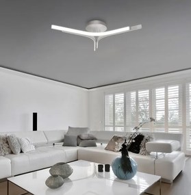 Lustră LED aplicată ALTA LED/30W/230V argintie