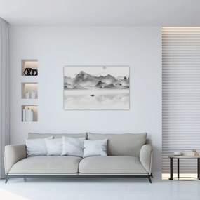 Tablou - Lac japonez (90x60 cm)