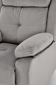 Fotoliu recliner Loris stofa gri H105 cm