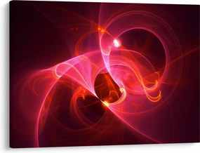 Tabloul modern cu abstacție roz (70x50 cm)