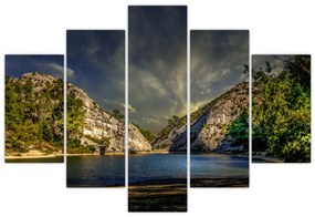 Tablou peisajului cu lac (150x105 cm)