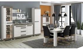 Raft de perete SARPA 23x92 cm alb