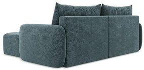 Colțar turcoaz extensibil/cu spațiu de depozitare (cu colț pe partea dreaptă) Kalena – Makamii