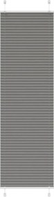 vidaXL Jaluză plisată Antracit 60x200 cm Lățime țesătură 59,4 cm