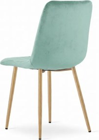 Scaun de catifea mentolat LAVA AQUA MINT