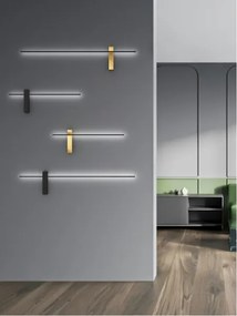 Open Design OR85068 - Aplica de perete BENE LED, 7W/230V, 62 cm, neagră