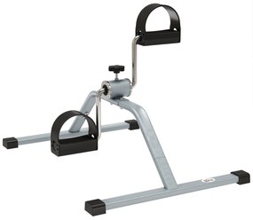 HOMCOM Mini bicicleta de apartament pentru casa si birou, bicicleta de exercitii cu pedale, portabil, 40 x 53 x 29 cm, gri | Aosom Romania