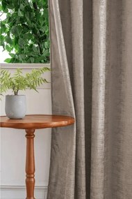 Perdea blackout LOOM VELVET 140x250 cm, bej-maroniu Agatat: Inele metalice
