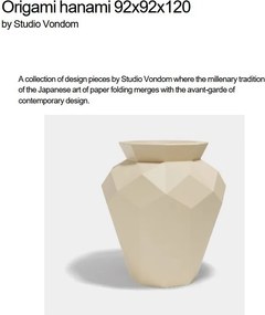 Ghiveci plante design decorativ modern exterior/interior ORIGAMI HANAMI 92x92x120cm