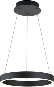 Lustra LED circulara iluminat sus si jos KOLK negru 40cm