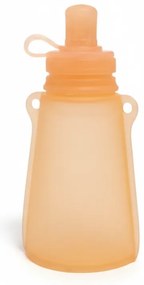 Recipient din silicon cu dop si capac reutilizabil pentru pireuri Kidizi Smoothie Pouch, 120 ml, fara BPA sau ftalati