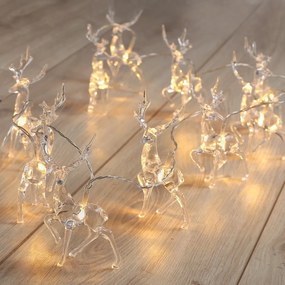 Ghirlanda luminoasă cu LED în formă de reni DecoKing Deer, lungime 1,65 m, 10 beculețe