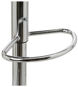 Set de scaune de bar negru cu înălțime ajustabilă 2 buc. tapițat (înălțime șezut 73 cm) – Casa Selección