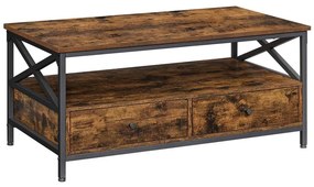 Masă de cafea TOREN maro/negru