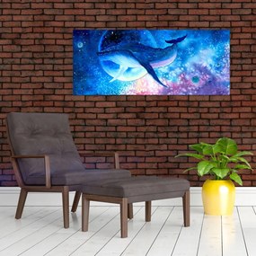 Tablou - Balena spațială (120x50 cm)