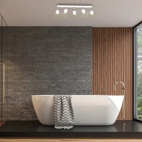 Spot DANTE 5xGU10/25W/230V alb/auriu