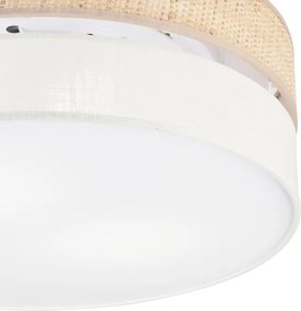 Plafonieră SIRJA BOHO, 2x E27, 15W/230V, Ø 45 cm, bej/crem