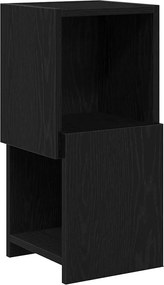 vidaXL Dulap de colț Stejar Negru 25,5x25x55cm Lemn compozit