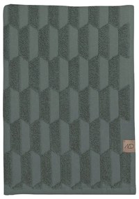 Prosop verde închis din bumbac 50x95 cm Geo – Mette Ditmer Denmark