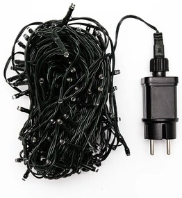 Instalație luminoasă tip șirag LED, 40 m, multicolor, 200 diode colorate