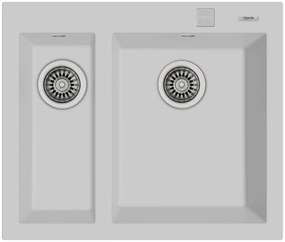 Teka Forsquare chiuveta tegranit 59x50 cm alb 115260023