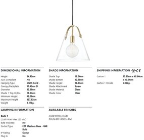 Pendul design modern KARIN big, alama antichizata