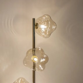 BRILAGI - Lampadar VULCANO 3xG9/8W/230V auriu/bej fumuriu