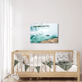 Tablou cu cascadele și corabie (70x50 cm)